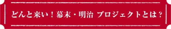 どんと来い！幕末・明治プロジェクトとは