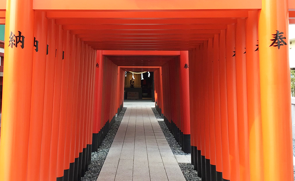 穴守稲荷神社改修工事が完成し 千本鳥居も色鮮やかに おーたふる 大田区商店街ナビ