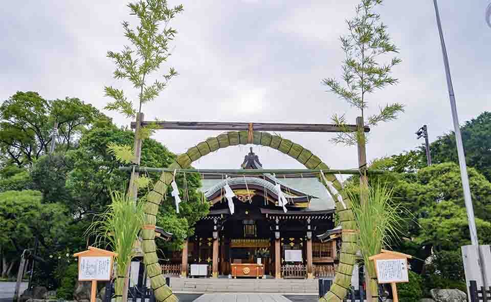 夏越の大祓：茅の輪くぐりを実施している大田区内の神社　⑧ 六郷神社