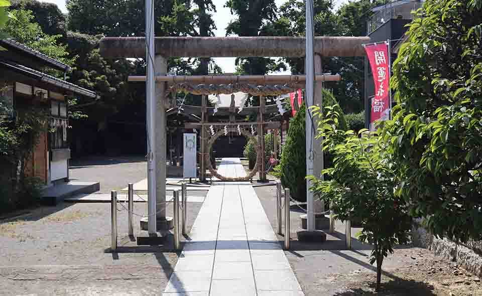 夏越の大祓：茅の輪くぐりを実施している神社　⑨ 六所神社