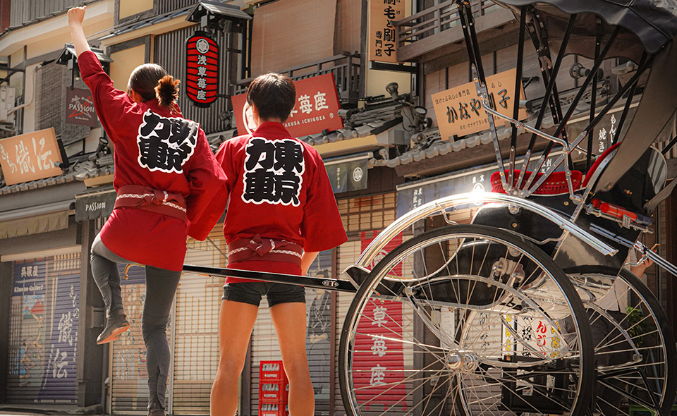 【羽田空港】2026/4/1から羽田エアポートガーデンに人力車が登場！浅草に行かなくても、天気が悪くても、人力車に乗れます♪