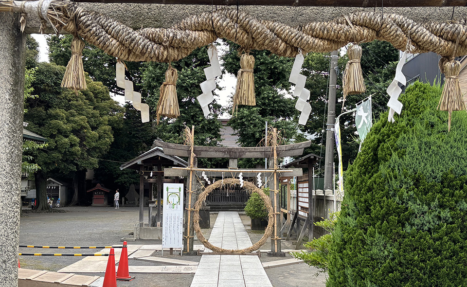 夏越の大祓：茅の輪くぐりを実施している神社　⑨ 六所神社